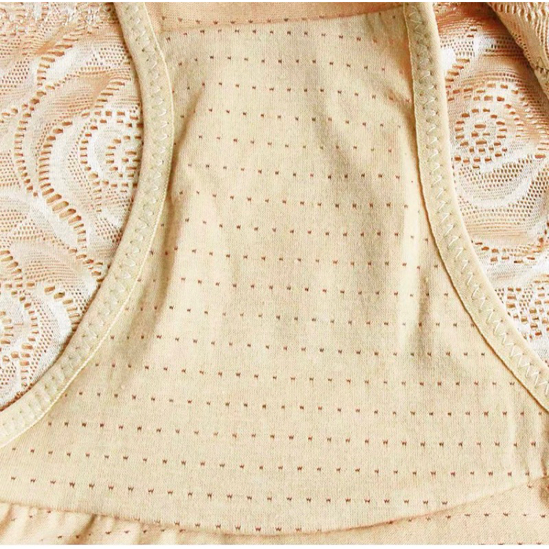 Quần Lót Ghen Bụng Cạp Thông Hơi Phối Hoa Nổi Xịn Sò Luôn