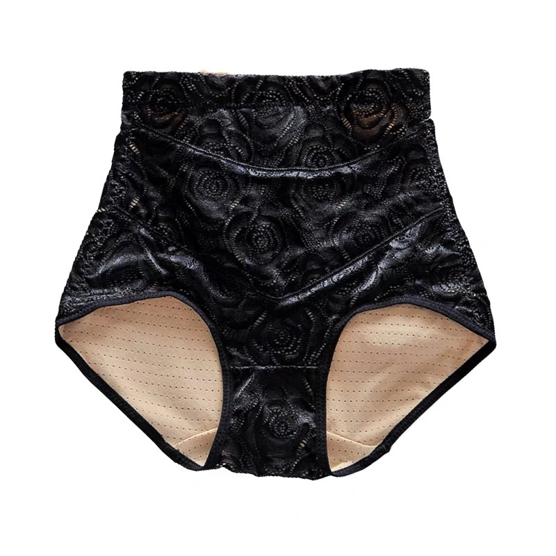 Quần Lót Ghen Bụng Cạp Thông Hơi Phối Hoa Nổi Xịn Sò Luôn