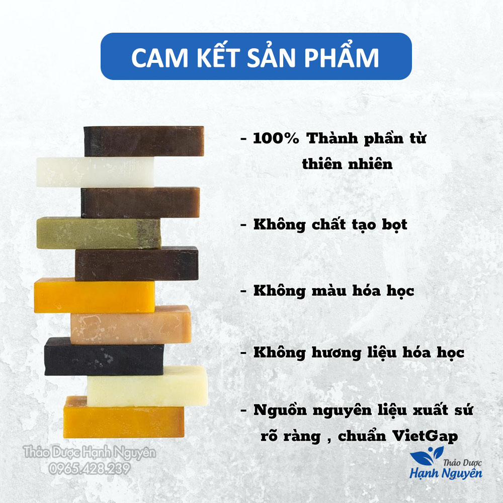 Xà bông sinh dược xơ mướp sả chanh làm sạch và mềm da chiết xuất từ thiên nhiên, an toàn 100g - Thảo Dược Hạnh Nguyên