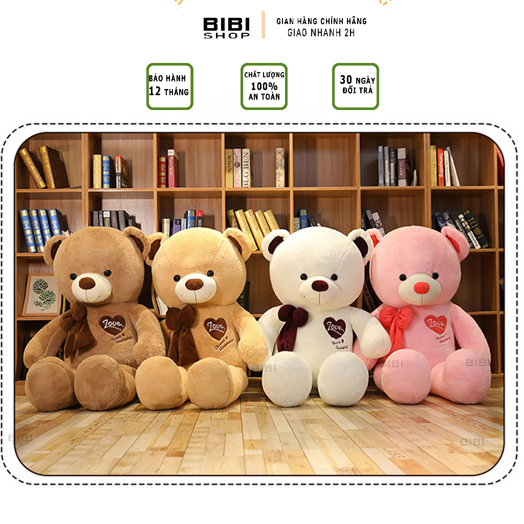 Gấu bông teddy siêu to cỡ lớn siêu đẹp siêu cute, Gấu bông sang trọng, Đồ chơi thú bông - SANBEO.VN