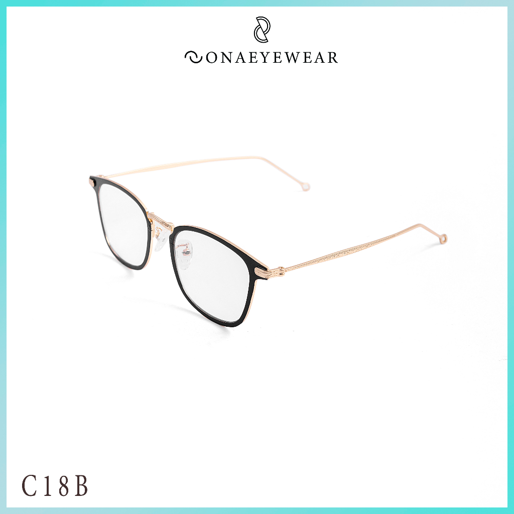 Gọng Kính Cận nam nữ Sona Eyewear Chất liệu nhựa ABS và kim loại cao cấp - C18