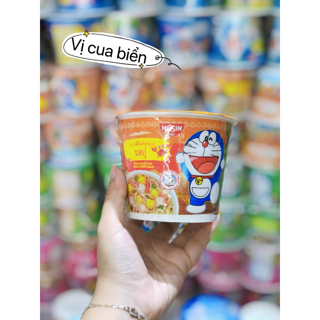 Mì tôm DOREMON NISSIN Thái Lan cho bé hộp 40gam Date Mới