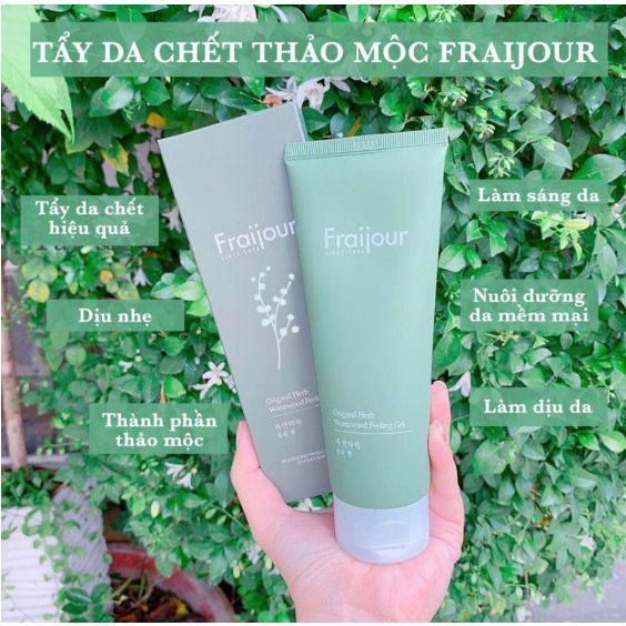 Tẩy Da Chết Toàn Thân thảo mộc Fraijour Original Herb Wormwood Peeling Gel Chiết Xuất Ngãi Cứu 150ml - Han Cosmetics