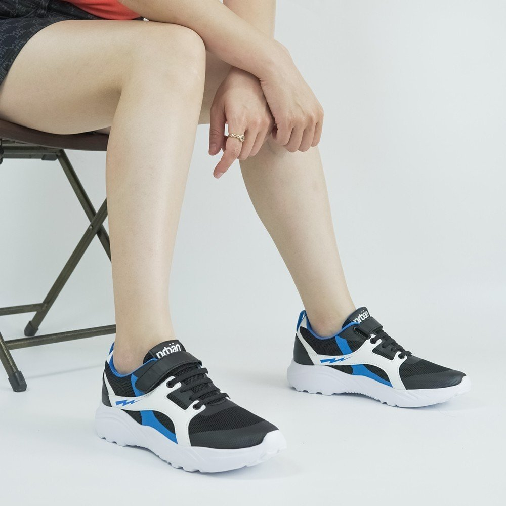 Giày Sneaker cho trẻ em Urban TB2302 đen xanh và xanh chàm đỏ