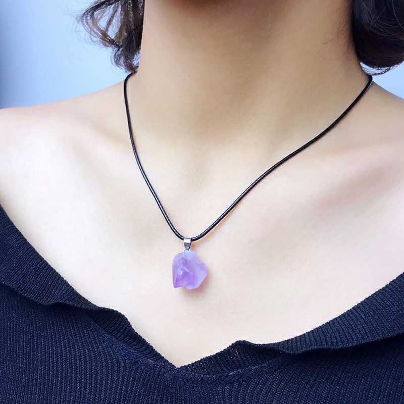 Vòng cổ thạch anh tím Choker mang lại may mắn - Lador Jewelry