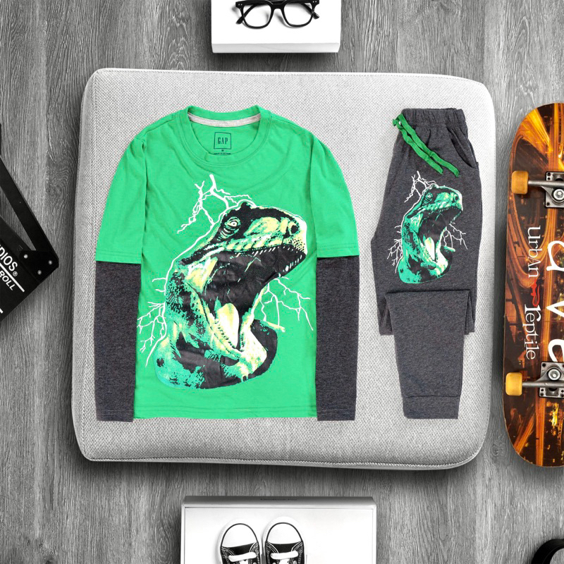 🚗 Bộ dài tay cotton xuất Gap bé trai từ 20-60kg