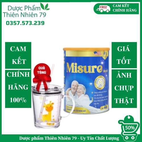 Sữa ngủ ngon Misure - Sữa non nhập khẩu 100% từ Hoa Kỳ hỗ trợ mất ngủ mãn tính, tỉnh giấc giữa đêm
