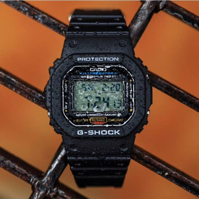 Đồng hồ Casio G-shock nam DW-5600E-1VDF dây cao su chính hãng