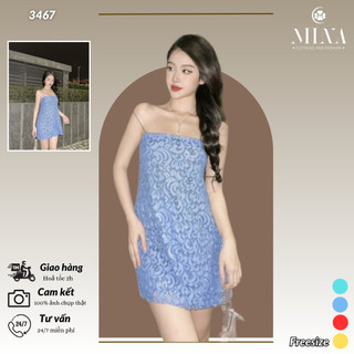 Đầm 2 dây Babydoll ngắn đáng yêu ,Dolly Lace Mini Dress - 3467