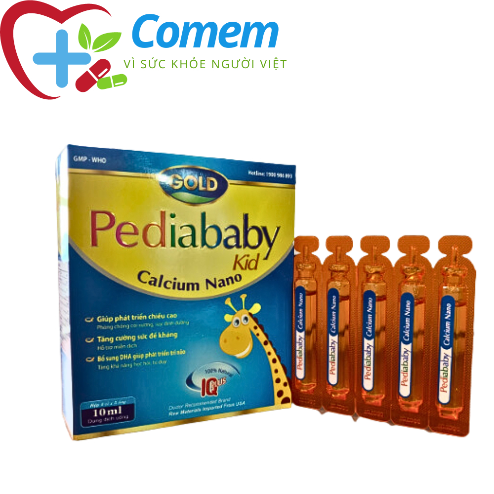 Pediababy kid gold bổ sung canxi, phát triển chiều cao