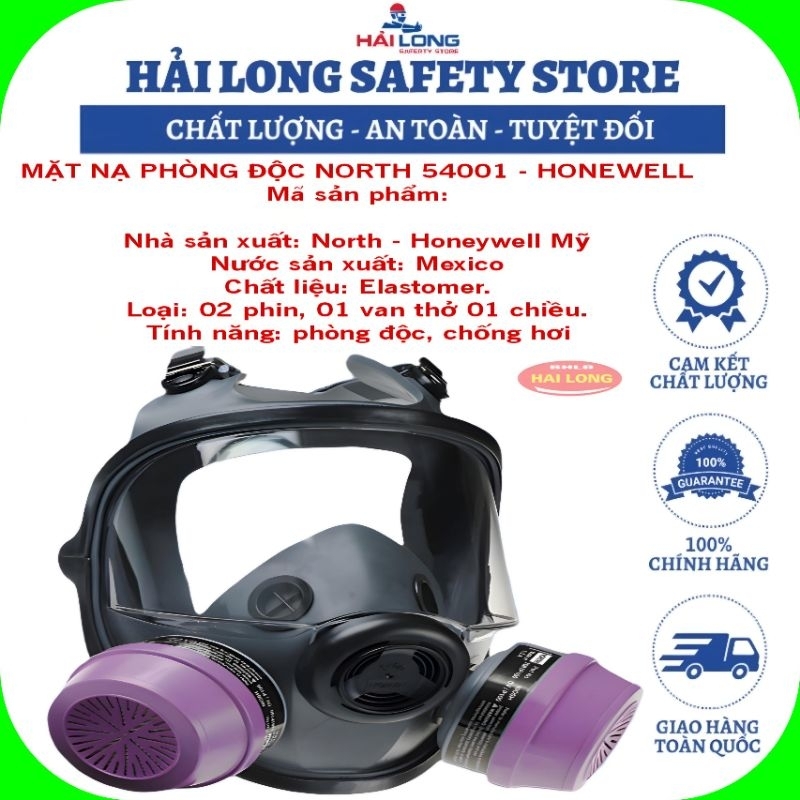Mặt Mặt Nạ Phòng Độc 54001 Mặt Nạ Lọc Hơi Hữu Cơ Hóa Chất Độc Hai Gây Mùi