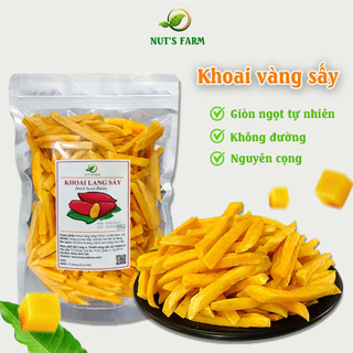 Khoai lang vàng cọng (sợi) sấy giòn Nut Farm 500g, không đường, giòn ngọt bùi tự nhiên