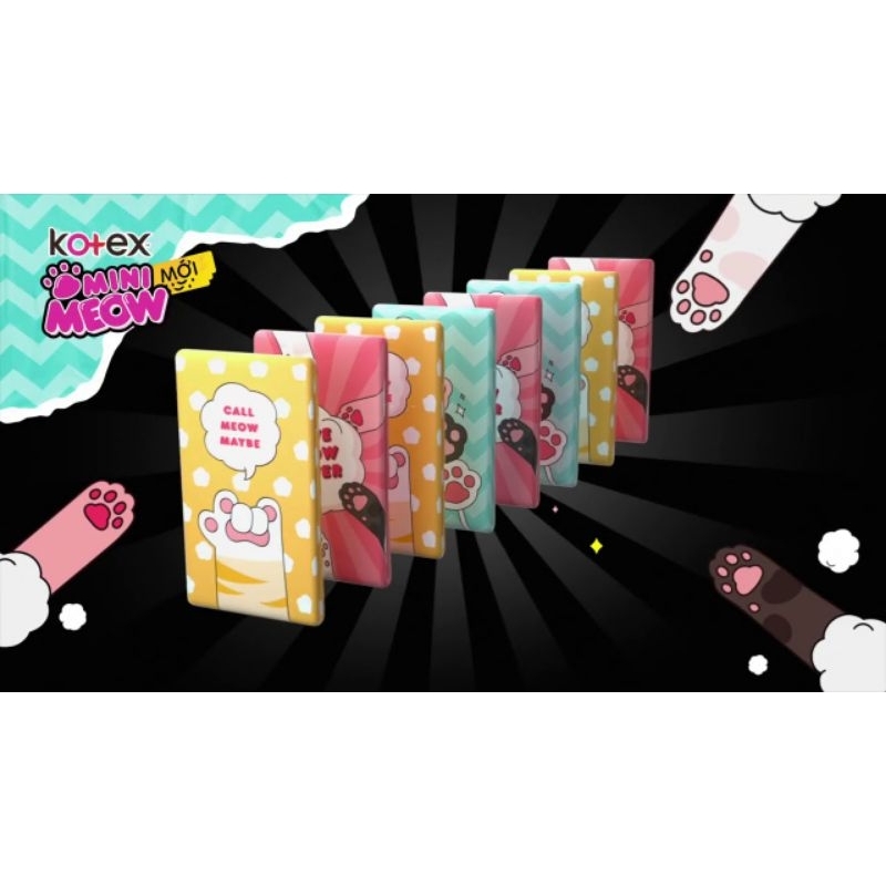 1 gói Kotex Mini Meow siêu mềm siêu mỏng 24cm