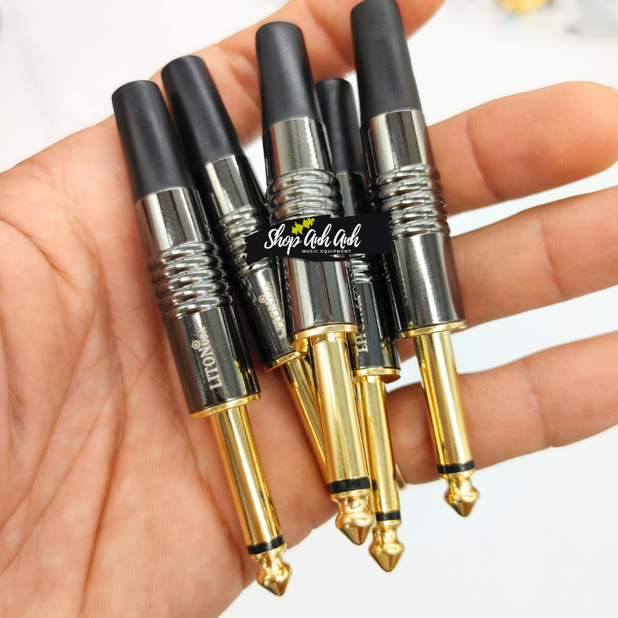 Jack 6 ly liton thẳng loại tốt , jack 6.35 giá 01 cái , rắc 6 li , longanhaudio