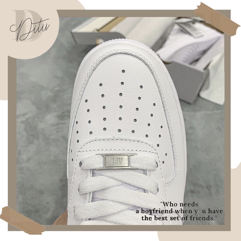 Giày Nike_Trắng AF1, Giày Air Force 1 Full Trắng Nam Nữ Màu Sắc Basic Dễ Phối Đồ Hàng Cao Cấp Full Box bill