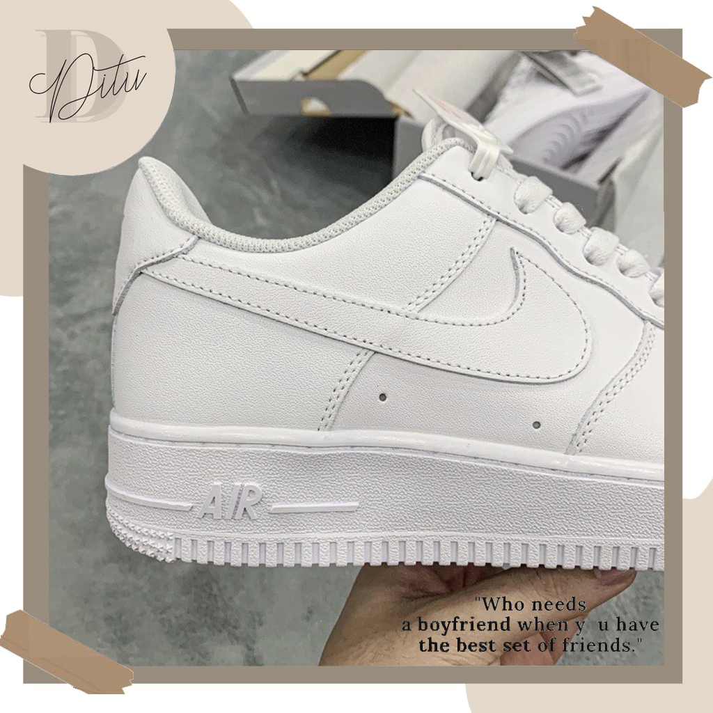 Giày Nike_Trắng AF1, Giày Air Force 1 Full Trắng Nam Nữ Màu Sắc Basic Dễ Phối Đồ Hàng Cao Cấp Full Box bill