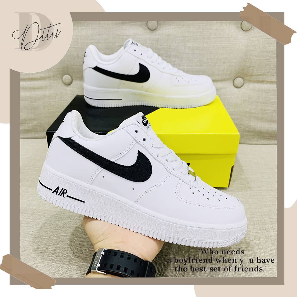 Giày Nike_Trắng AF1, Giày Air Force 1 Full Trắng Nam Nữ Màu Sắc Basic Dễ Phối Đồ Hàng Cao Cấp Full Box bill