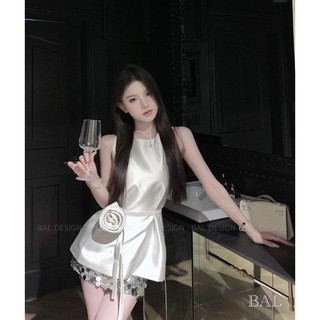 Sét đồ áo váy + chân váy lấp lánh, áo kiểu đính hoa sang chảnh l1 (ảnh thật)