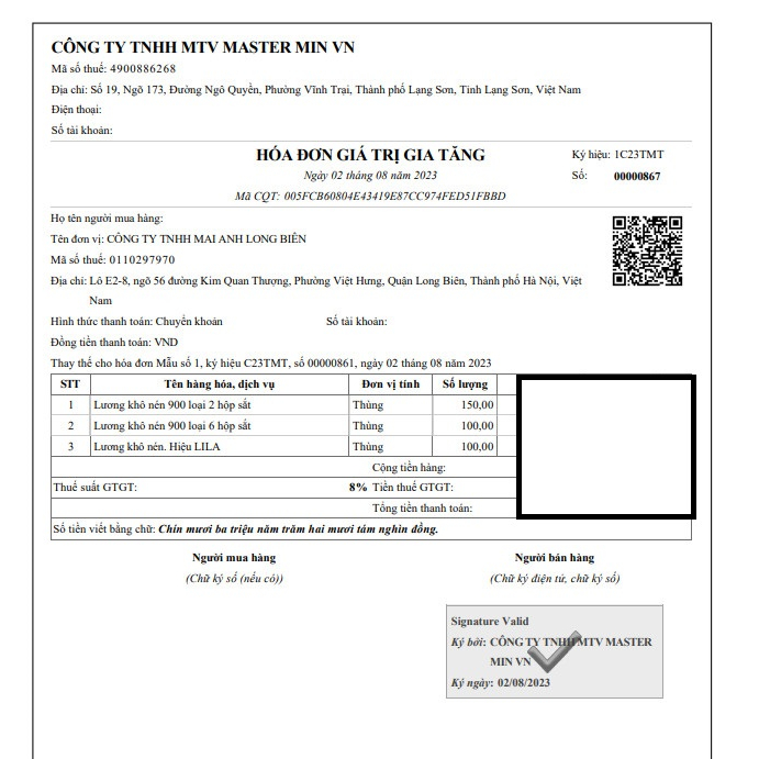 BÁN LẺ: 1 PHONG 200GR LƯƠNG KHÔ HỘP SẮT 900