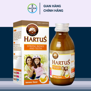 Siro Hartus Strong Bones And Teeth Bổ sung Canxi,Vitamin D,K Giúp Bé Phát Triển Chiều Cao Chai 150ml