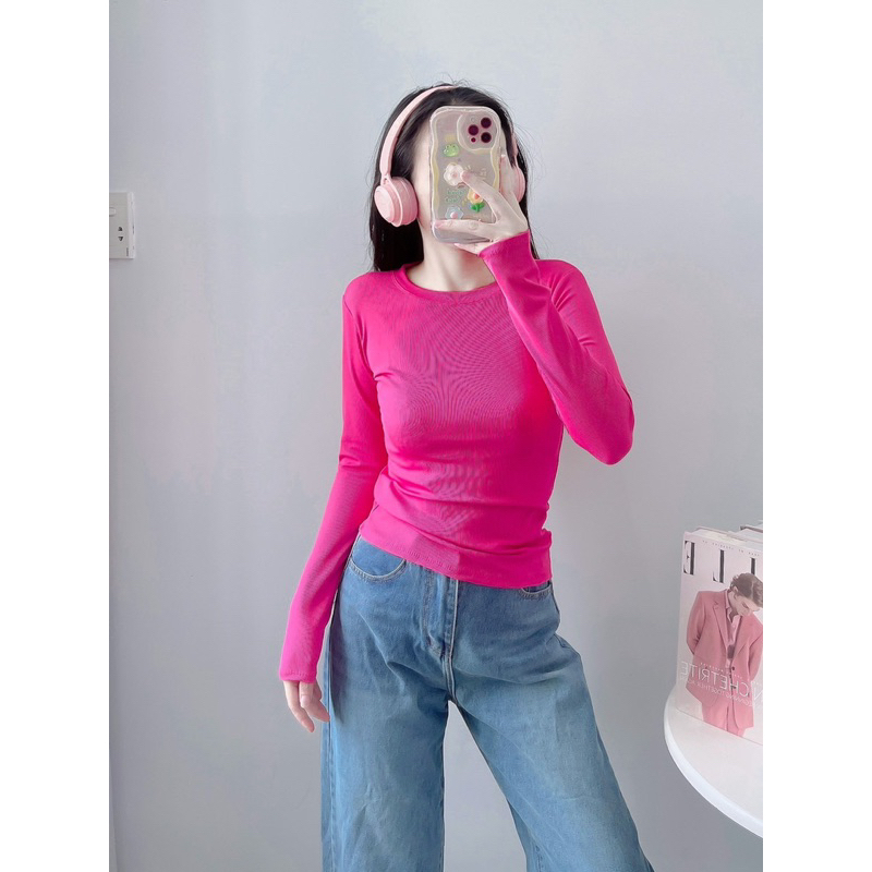 ÁO TAY DÀI TÚI ZIP THUN GÂN CHÍNH PHẨM