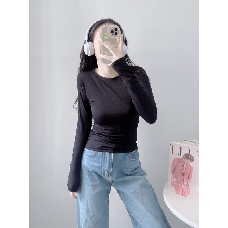 ÁO TAY DÀI TÚI ZIP THUN GÂN CHÍNH PHẨM