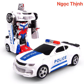 Đồ chơi ô tô cảnh sát biến hình robot Hàng Có Sẵn