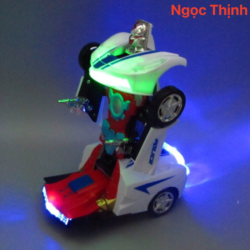 Đồ chơi ô tô cảnh sát biến hình robot Hàng Có Sẵn