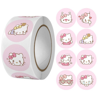 Cuộn 500 tem Sticker nhân vật dễ thương - 2.5cm