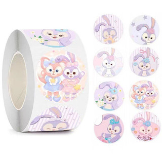 Cuộn 500 tem Sticker nhân vật dễ thương - 2.5cm