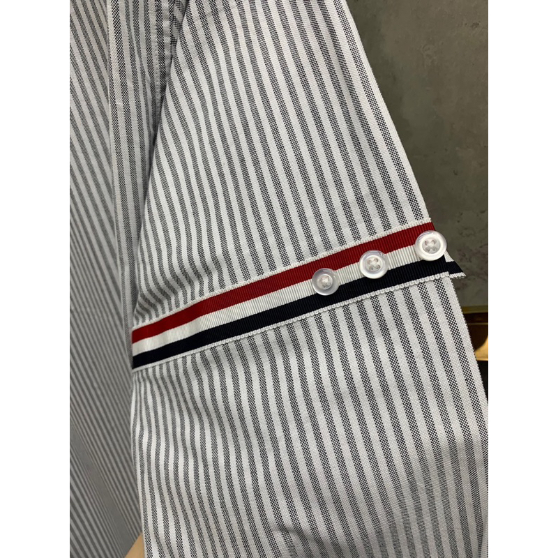 ⭐️  - Sơ Mi Thom Xám Kẻ Check Viền Kẻ Tay Chất Liệu Vải Oxford Dành Cho Cả Nam Và Nữ Đủ Size - Hàng Loại 1