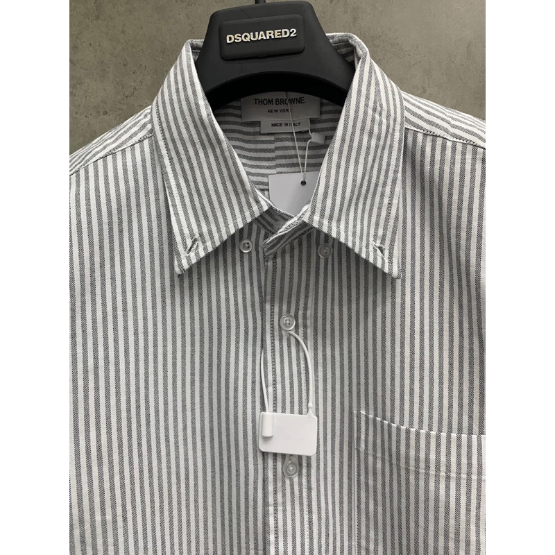 ⭐️  - Sơ Mi Thom Xám Kẻ Check Viền Kẻ Tay Chất Liệu Vải Oxford Dành Cho Cả Nam Và Nữ Đủ Size - Hàng Loại 1