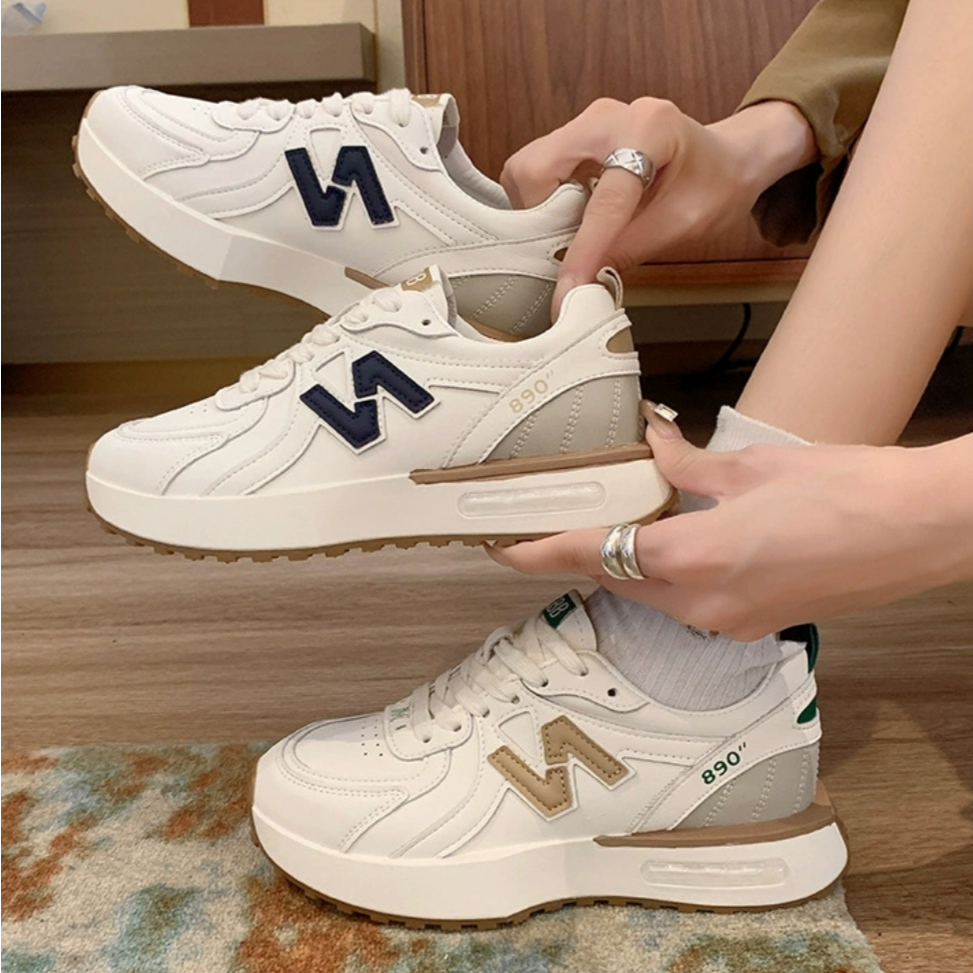 Giày thể thao nữ 890, Giày nữ đế độn cao 5 phân, Sneaker nb phong cách ulzzang trending