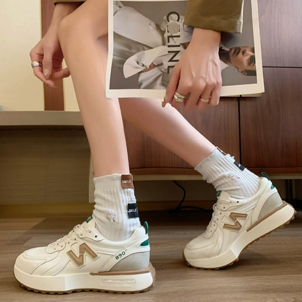 Giày thể thao nữ 890, Giày nữ đế độn cao 5 phân, Sneaker nb phong cách ulzzang trending