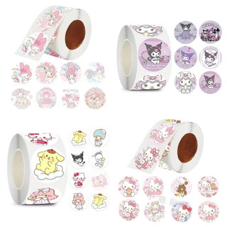 Cuộn 500 tem Sticker Sanrio dễ thương - 2.5cm