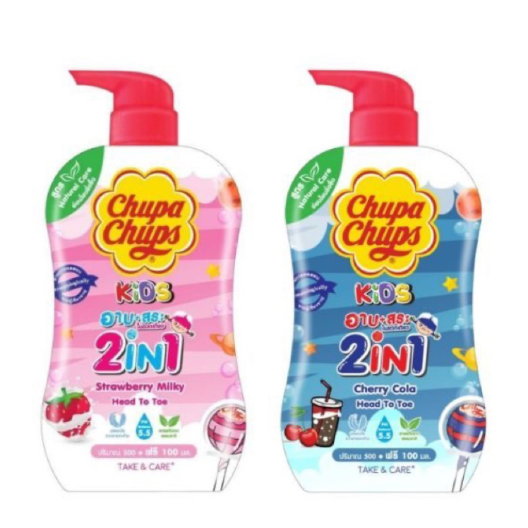 Sữa tắm + gội toàn thân Chupa Chups Kids Head To Toe 600ml