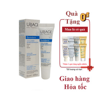 (Quà) Kem dưỡng môi khô, nứt nẻ Uriage Bariéderm Cica - Levres Baume Reparateur 15ml