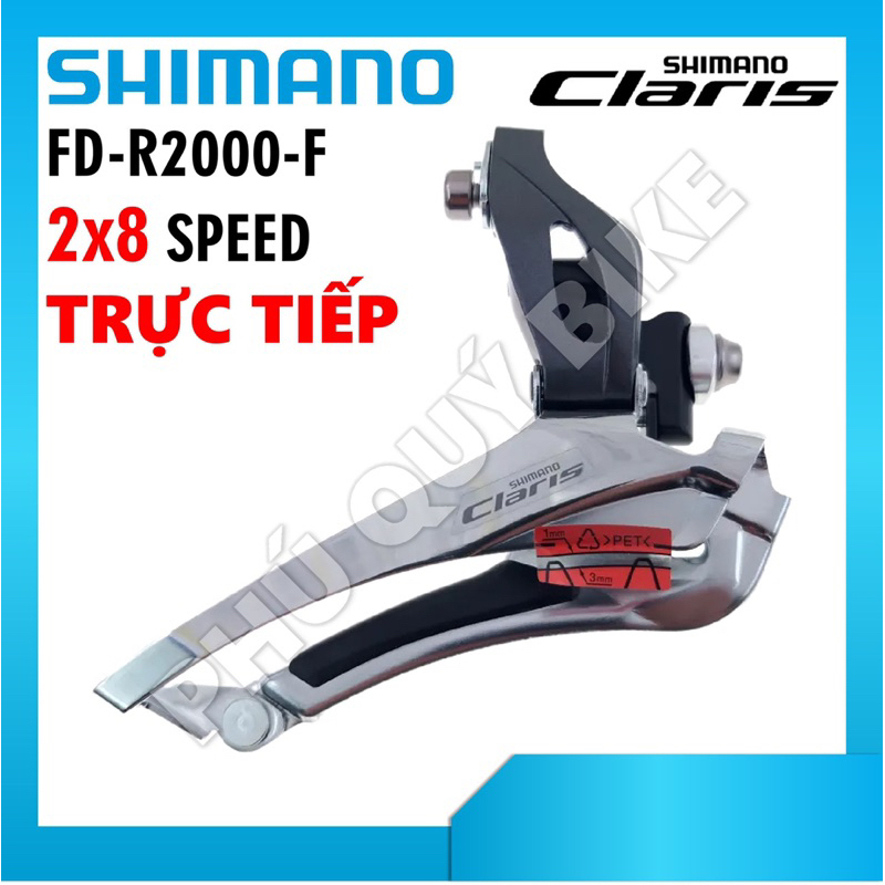 Sang Dĩa SHIMANO Claris FD-R2000 Trực Tiếp 2x8 Speed - Chính Hãng