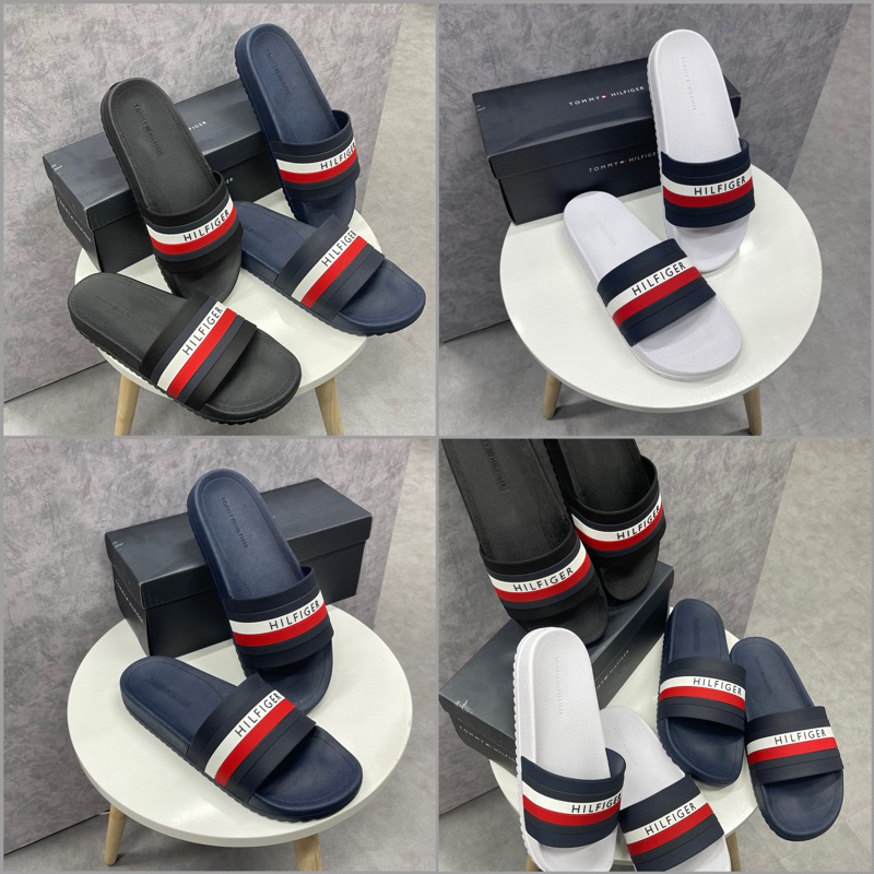 DÉP TOMMY HILFIGER RIKER Chính Hãng - QUAI CAO SU NHẸ-BỀN-FULL BOX AUTHENTIC CÓ BILL
