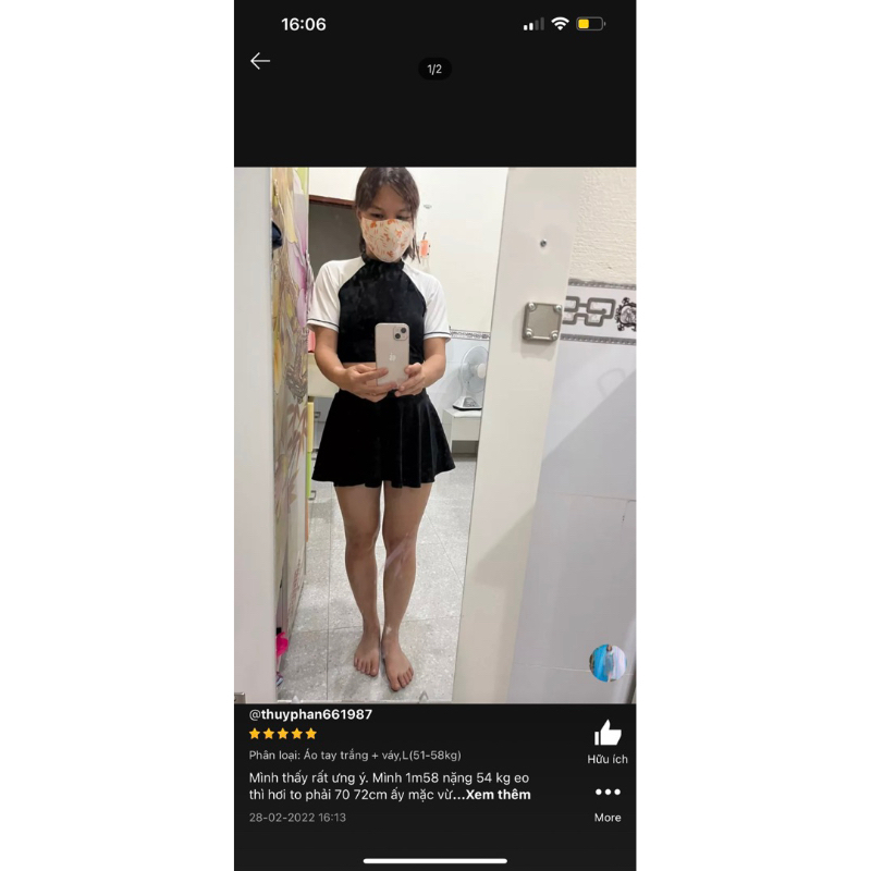 Đồ bơi nữ tay ngắn kín đáo- bikini đi biển áo váy chống nắng- shopnabi_TAYTRAVAXOE | BigBuy360 - bigbuy360.vn
