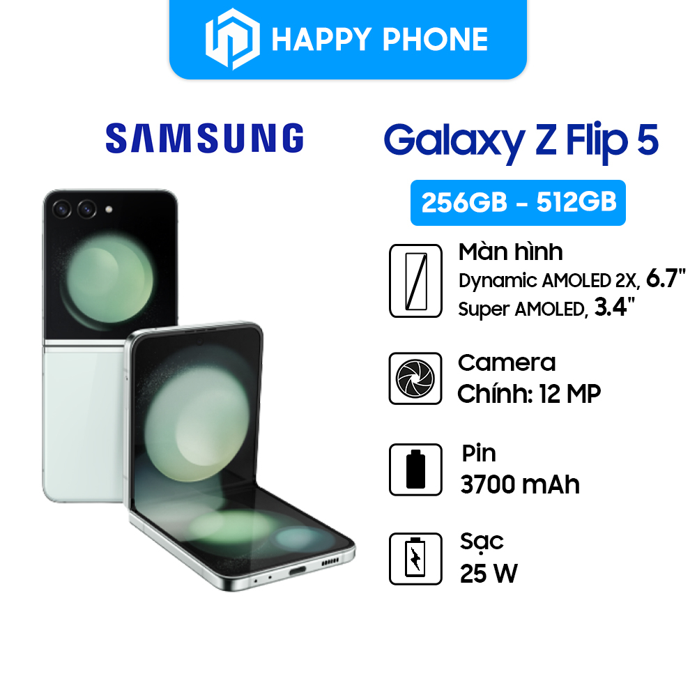 Điện Thoại Samsung Galaxy Z Flip5 - Hàng Chính Hãng, Mới 100%, Nguyên seal