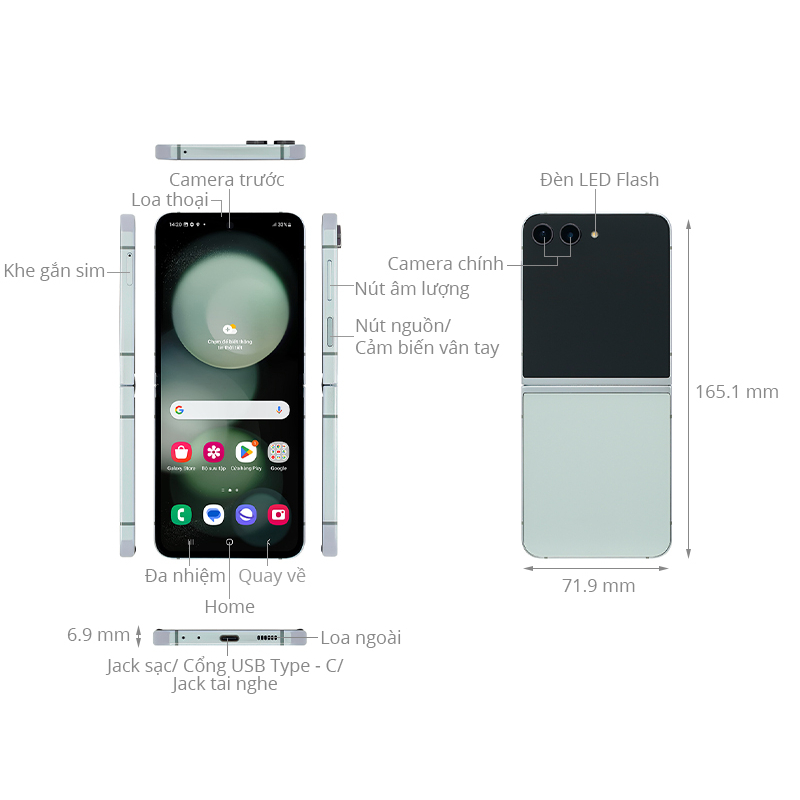 Điện Thoại Samsung Galaxy Z Flip5 - Hàng Chính Hãng, Mới 100%, Nguyên seal