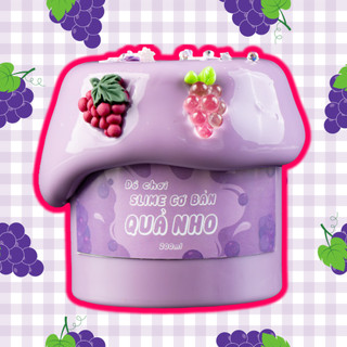 Lavis slime - slam cơ bản: quả nho best seller an toàn cho trẻ em đầy đủ charm cốm