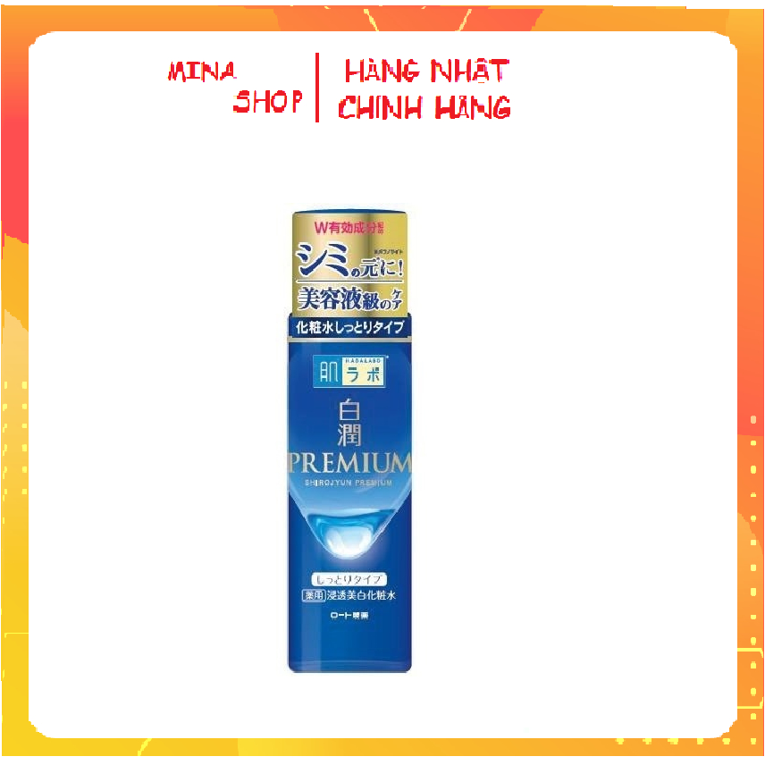 Nước Hoa Hồng Hada Labo Shirojyun Premium Dưỡng Trắng Da Nhật Bản 170ml