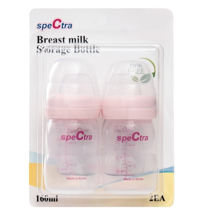 Bộ 2 bình trữ sữa PP cổ rộng SPECTRA 160ML
