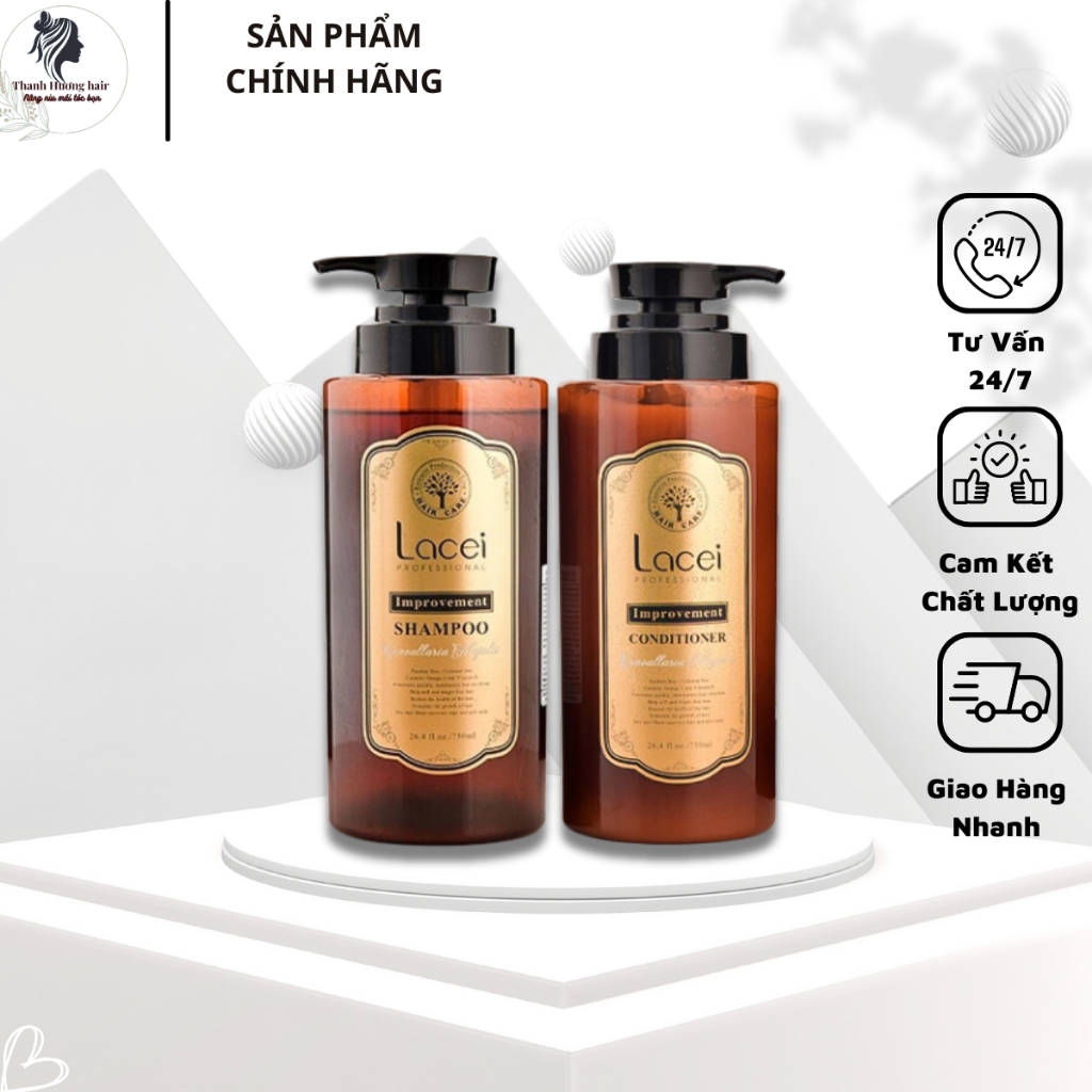 Dầu gội & dầu xả LACEI NÂU 750ml -