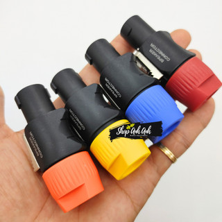 Jack loa speakon 4 pin chân đồng bao xịn