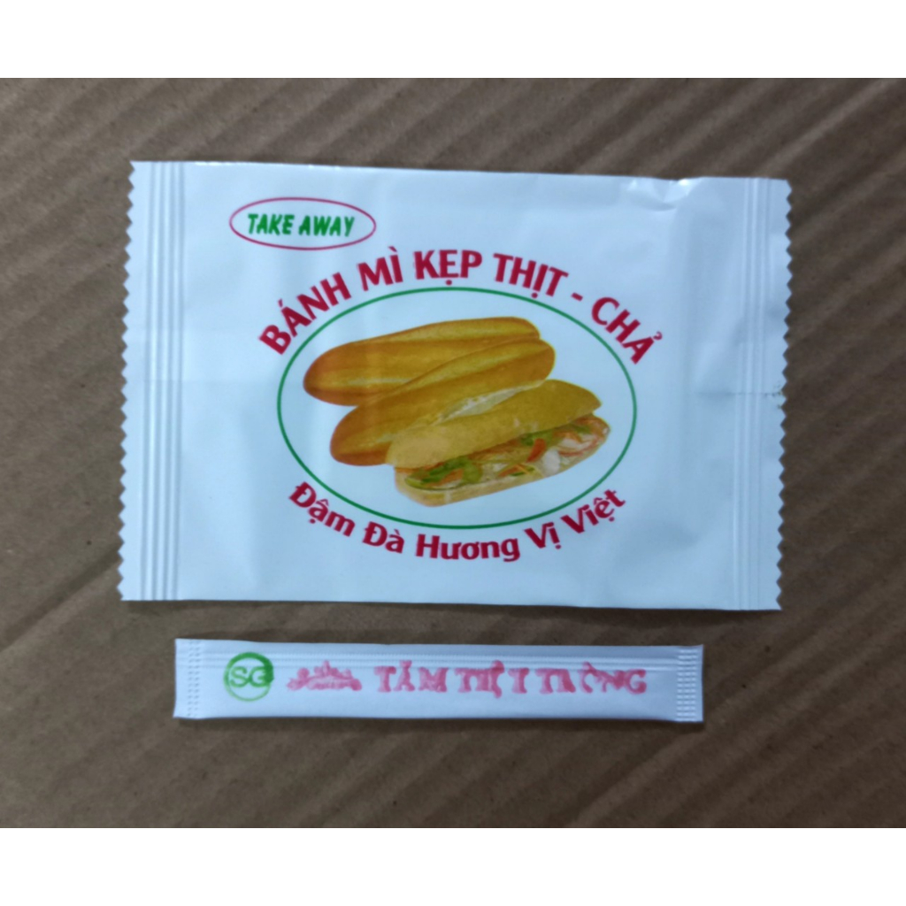 Combo 500 khăn lạnh mini + tăm cho bánh mì, thức ăn nhanh....