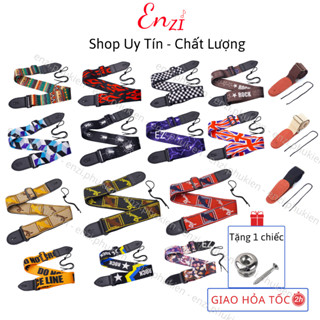 Dây đeo đàn guitar acoustic classic guitar bass ghita điện phối hình dày dặn chắc chắn Enzi