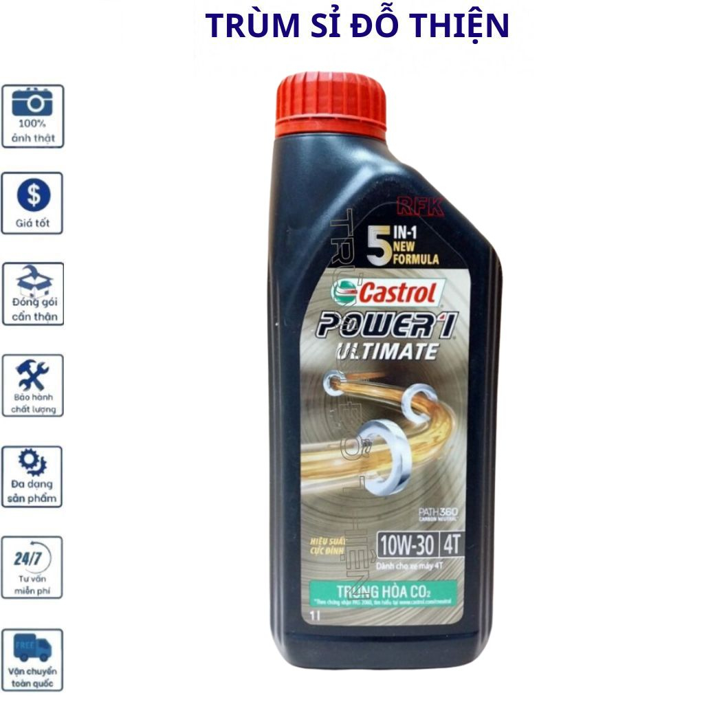 Nhớt Castrol Ultimate 10W30 4T dùng cho Xe Số HOANTHACH Trùm Sỉ Đỗ Thiện